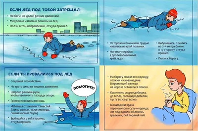 Плакаты на тему \"Безопасность на льду\" | скачать и распечатать
