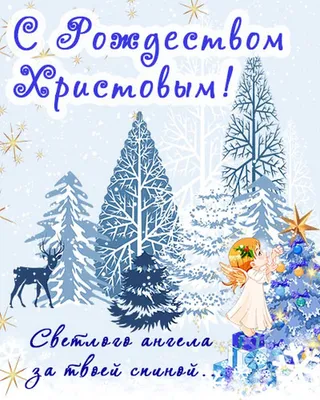 Красивые рождественские открытки и поздравления с Рождеством Христовым 2021  (30 фото) » Триникси