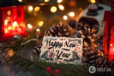 С Новым годом. Счастья и добра новогоднее пожелание. Стильная новогодняя  открытка. Новый 2024 год. Добрые карти… | Новогодние записки, Новогодние  открытки, Открытки