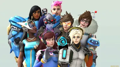 Обои overwatch, девушка на рабочий стол