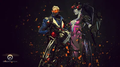 Скачать обои Genji Overwatch, Genji, Overwatch, Ниндзя, Дракон, Меч, Игра,  Овервотч в разрешении 1920x1080 на рабочий стол