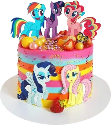 Торт My little pony девочке на заказ в СПб | Шоколадная крошка