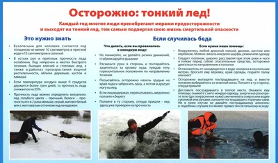 Безопасность поведения на льду