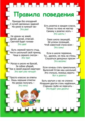 Правила поведения на уроке - online presentation