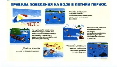 Поведение на воде - правила поведения