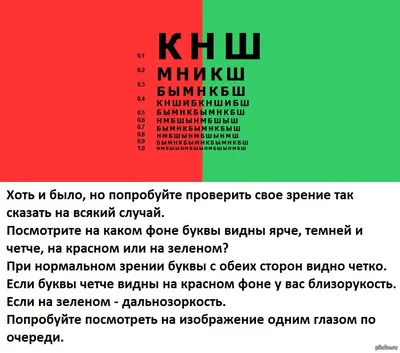 Проверка зрения бесплатно в Москве - Центр Хирургии Глаза