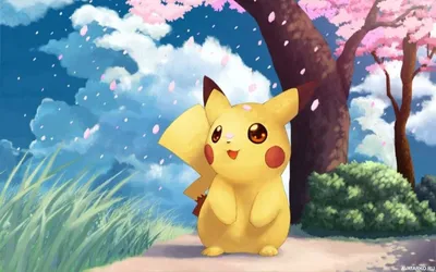 Радостный пикачу под цветущей сакурой - картинки, авы, аватары | Cute  pokemon wallpaper, Pikachu wallpaper, Cool pokemon wallpapers