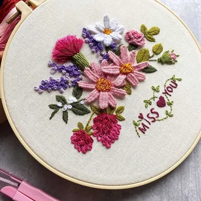 Набор для вышивания с рисунком и инструкциями, 3 шт./упаковка | AliExpress