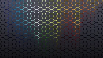 Обои на рабочий стол Разноцветные серые соты, обои для рабочего стола,  скачать обои, обои бесплатно