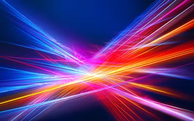 Обои разноцветные лазерные лучи на рабочий стол
