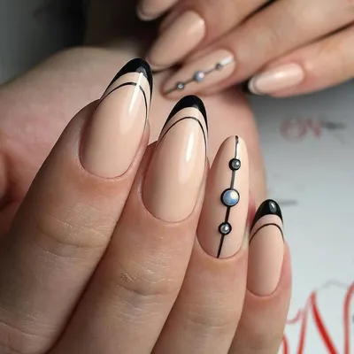 Френч дизайн с рисунком - 20Nails