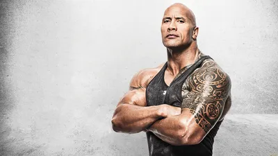 Обои Мужчины Dwayne Johnson (The Rock), обои для рабочего стола, фотографии  мужчины, dwayne johnson , the rock, майка, тату, актер Обои для рабочего  стола, скачать обои картинки заставки на рабочий стол.