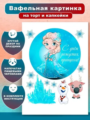 Формат А4 Вафельная картинка Единорожка