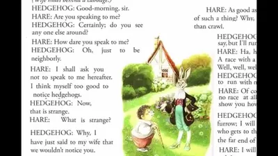 The Hare and the Hedgehog - Заяц и ёж (сказка на английском) - YouTube