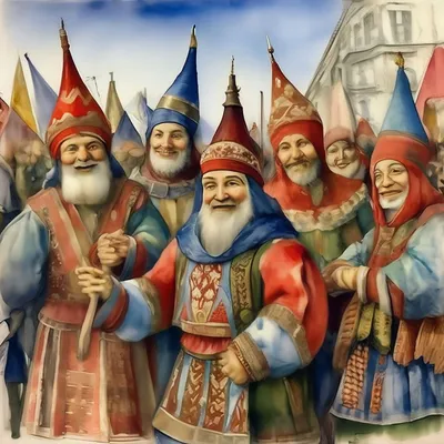 Картинки скоморохи на руси - 69 фото