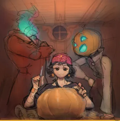 Halloween (Яркие тыковки и смешные мышки) — Dprofile
