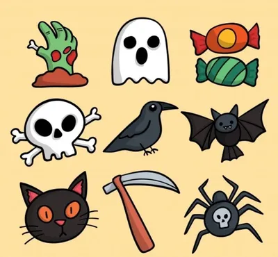 2022 Christmas Halloween Spider Bat Pattern Hair Scrunchies Funny Devil  HairRo | eBay