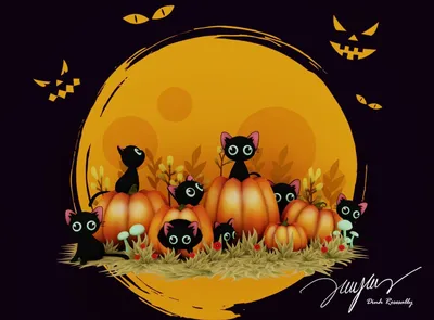 Мифические существа :: Fantasy (Fantasy art) :: Хеллоуин (Halloween  -приколы на хеллоуин - прикольные костюмы, тыквы, шутки и юмор про хелоуин)  :: праздник :: дракон :: WildBlackWing :: art (арт) / смешные