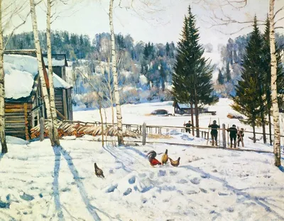 Сочинение по картине «Конец зимы. Полдень» (К.Ф.Юон) (5 вариантов) |  Школьные сочинения | Дзен