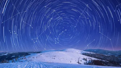 Карта настенная ГЕОДОМ Звездное небо/Созвездия светящиеся в темноте 90х60  см в тубусе купить по цене 663 ₽ в интернет-магазине Детский мир