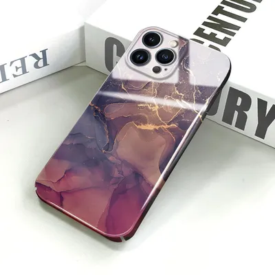 Купить Модный стильный чехол для телефона Feilin с мраморным узором для  iPhone 14 13 Mini 12 Pro Max 7 8 SE XR, противоударный ультратонкий твердый  чехол | Joom