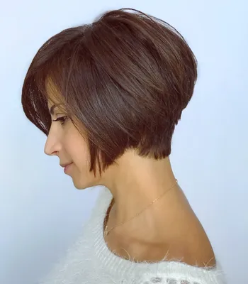 100%) Короткая женская стрижка каре на ножке 2022-2023: 104 фото | Short  hair with layers, Short hair cuts, Short layered haircuts