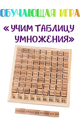 Как выучить таблицу умножения быстро и весело