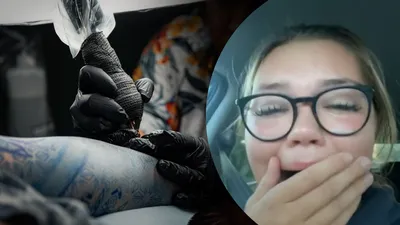 Девушка с тату на лице» — создано в Шедевруме
