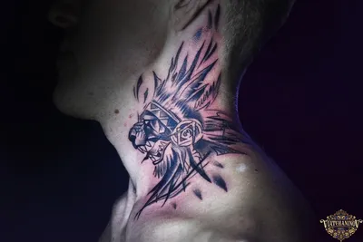 Идеи мужских тату на шее - фото - VeAn Tattoo