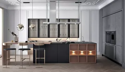 Sci-fi Futuristic Kitchen With Sleek Design, Modern Appliances, And Hidden  Tech Features, Created With Generative Ai Фотография, картинки, изображения  и сток-фотография без роялти. Image 202300762