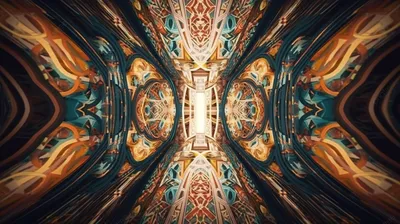 темный коридор украшенный 4k Uhd потрясающей 3d иллюстрацией, неоновые обои,  светлые обои, темные обои фон картинки и Фото для бесплатной загрузки