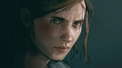 Обои на рабочий стол Девушка Элли с оружием смотрит на дым в лесу из игры The  Last of Us: Part 2 / Последний из нас: Часть 2, обои для рабочего стола,  скачать