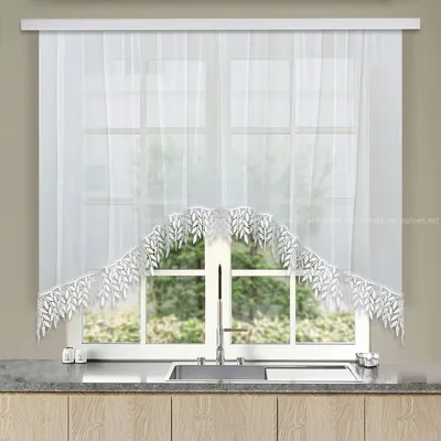 Тюль для кухни короткая LEGRAND Лен 270х160 белый с золотом - купить в  Москве, цены на Мегамаркет