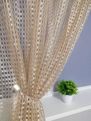 Тюль шторная лента (крючки), кулиска, 4123924 (вуаль) 150х150 см — 1 шт. ♥  купить в интернет-магазине Helga ✨ | от 1948 руб.