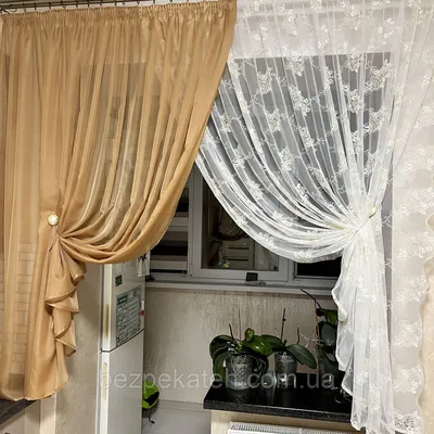 Тюль на кухню без шторной ленты, 170х200 см, цвет белый, 100% полиэстер в  Бишкеке купить по ☝доступной цене в Кыргызстане ▶️ max.kg