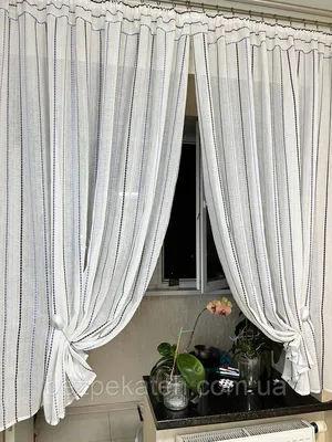 Занавеска на кухню короткая Тюль для кухни арка 300х160 см Аваэль 36395071  купить в интернет-магазине Wildberries