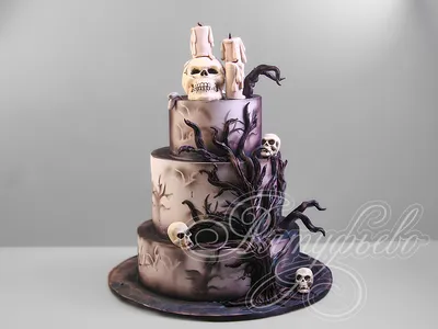 Черный торт на Хэллоуин — купить по цене 900 руб/кг | Интернет магазин  Promocake Москва