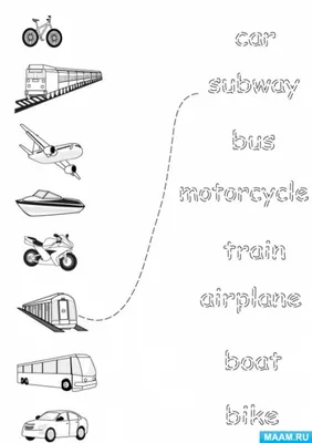 Мини-карточки Домана \"Транспорт/Transport\" на укр/англ. Вундеркинд с  пеленок - Карточки Домана
