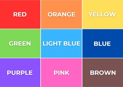 Картинки на английском - ЦВЕТА - COLOURS | EnglishFish