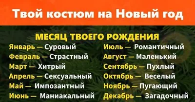 Твой костюм на Новый Год