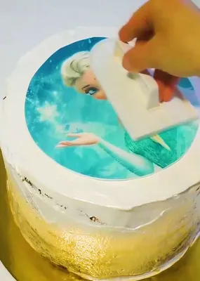 Вафельная съедобная картинка для торта ХОЛОДНОЕ СЕРДЦЕ Frozen - купить с  доставкой по выгодным ценам в интернет-магазине OZON (1095438682)