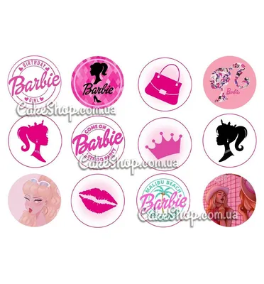 ⋗ Вафельная картинка Barbie купить в Украине ➛ CakeShop.com.ua