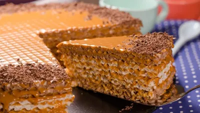 Торт Tarta Вафельный со сгущенным молоком 500г купить оптом в Киеве,  Украине | Express Service