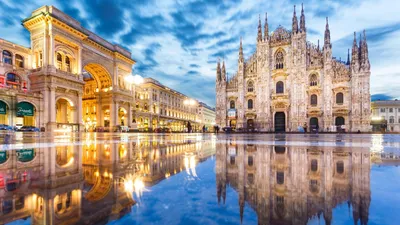 Обои на рабочий стол Вечерняя Венеция, Италия / Venice, Italy, обои для рабочего  стола, скачать обои, обои бесплатно