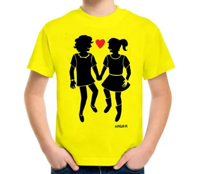 Футболка для мальчика, желтая с кляксами ⭐ Caimanoshop.com
