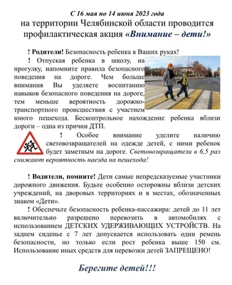 Внимание — дети!» | МБУДО \"ЦДЮ г. Челябинска\"