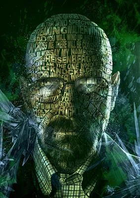 Обои на рабочий стол Потрескавшееся лицо актера Bryan Cranston / Брайана  Крэнстона, сыгравшего Mr. White / Мистера Уайта в сериале Во все тяжкие /  Breaking Bad, обои для рабочего стола, скачать обои, обои бесплатно