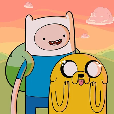 Обои finn, время приключений, арт, adventure time, jack, princess bubblegum  на рабочий стол