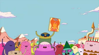 Скачать обои Cartoon, Финн, Время Приключений, Jake, Finn, Джейк, Пупырка,  раздел фильмы в разрешении 1600x900