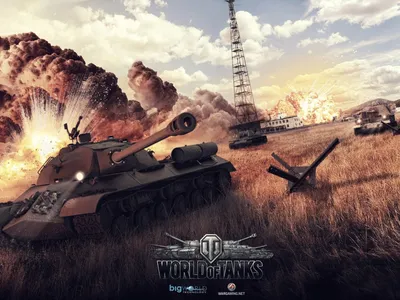 Обои World of Tanks: танк под артиллерийским огнем » Скачать красивые HD  обои (картинки) на рабочий стол (экран) и на телефон бесплатно